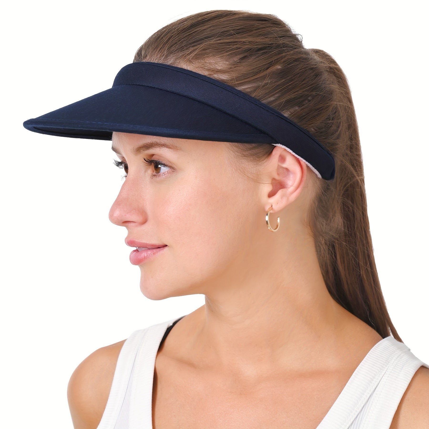 Unisex Sports Wide Brim Sun Protection Baseball Cap