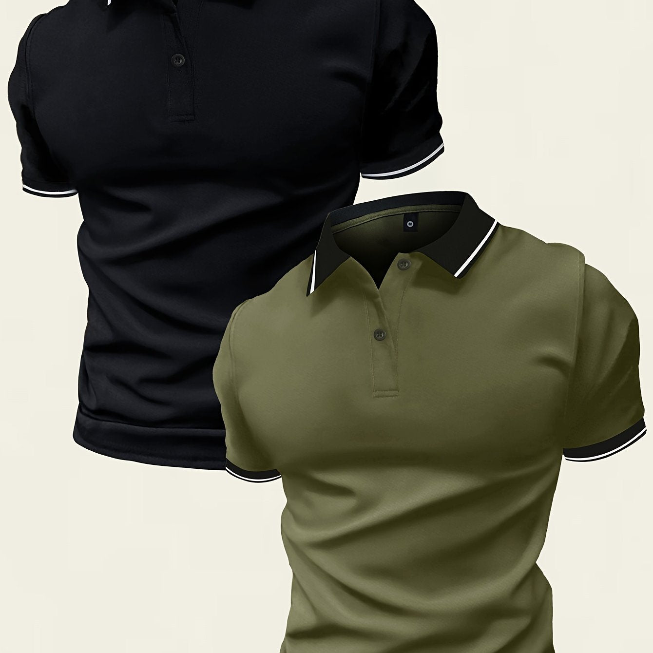 Áo Golf Nam Thoáng Khí 2 Chiếc - Cổ Chữ V Ngắn Tay