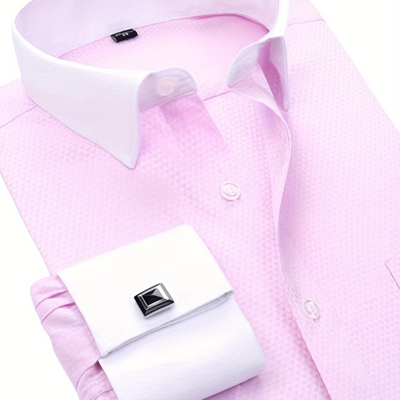 Áo Sơ Mi Nam Pháp 2025 Kèm Măng Sét Thanh Lịch