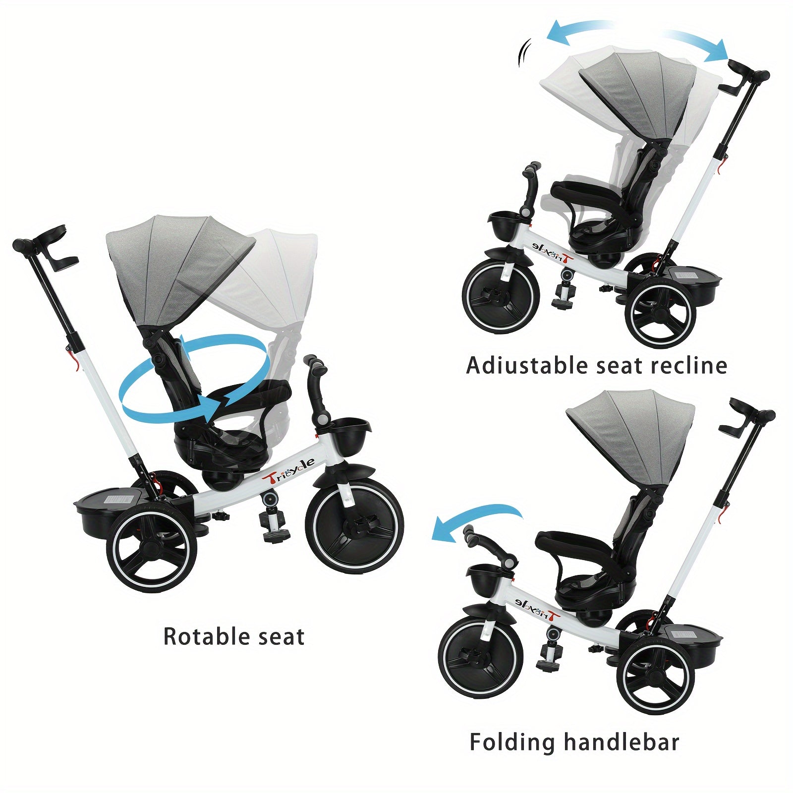 Ubravoo 3-in-1 360 Degree Rotating Baby Stroller