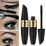 4D Waterproof Mascara - Long &amp; Curly Lashes, Dark Black