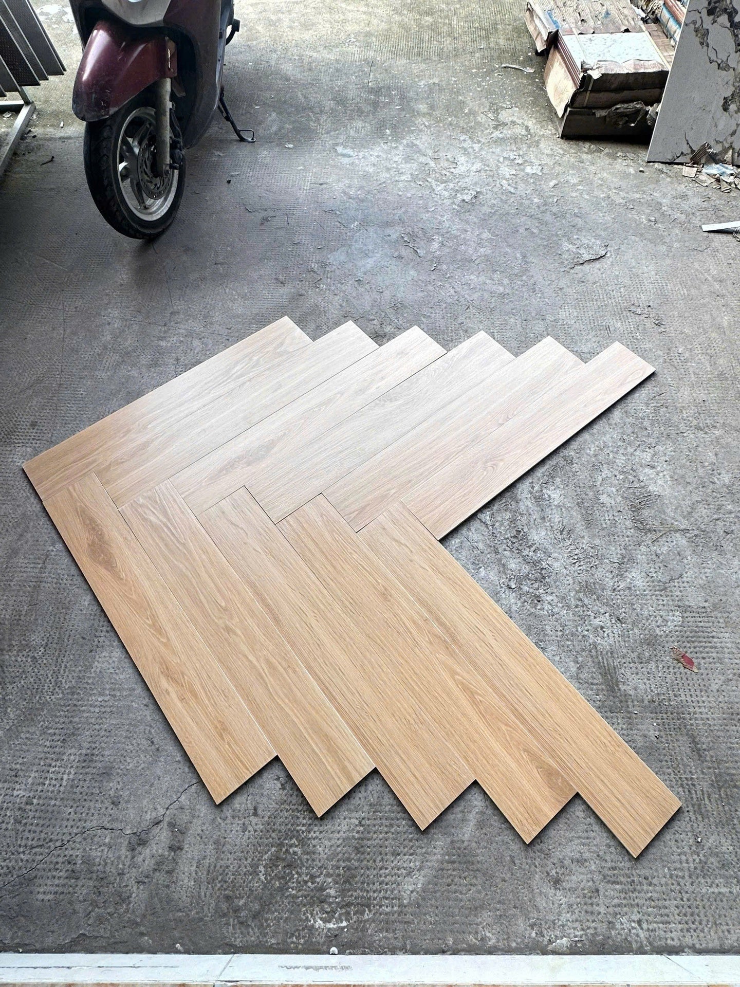 Gạch giả gỗ vân kem 9150008 KT 15x90cm - Daisan Mart