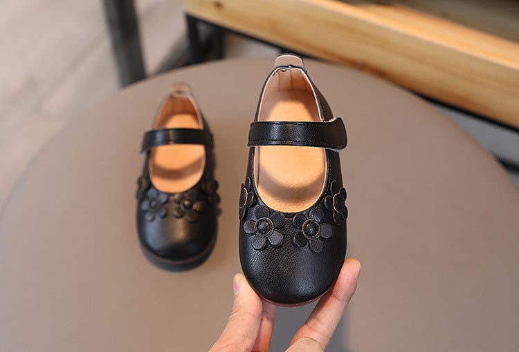 Giày Búp Bê Hoa 3D Siêu Nhẹ, Êm, Chống Trượt Cho Bé