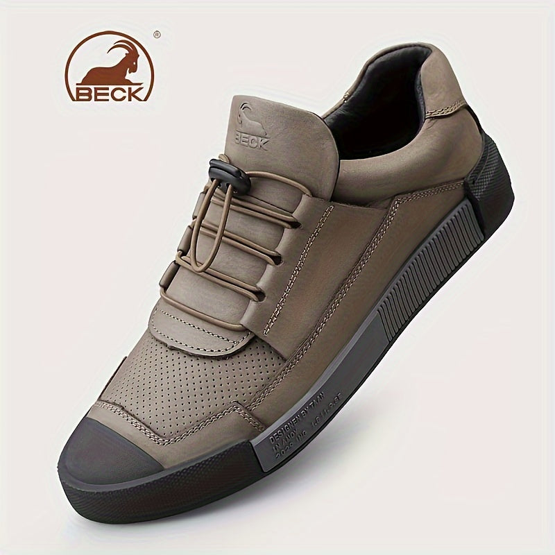 Elegant Men's Leather Shoes, Non-slip Sole, Soft