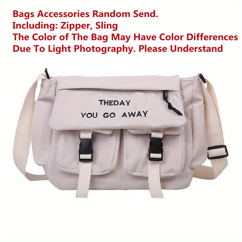 Harajuku Nylon Crossbody Bag Multi-Function for Men and Women