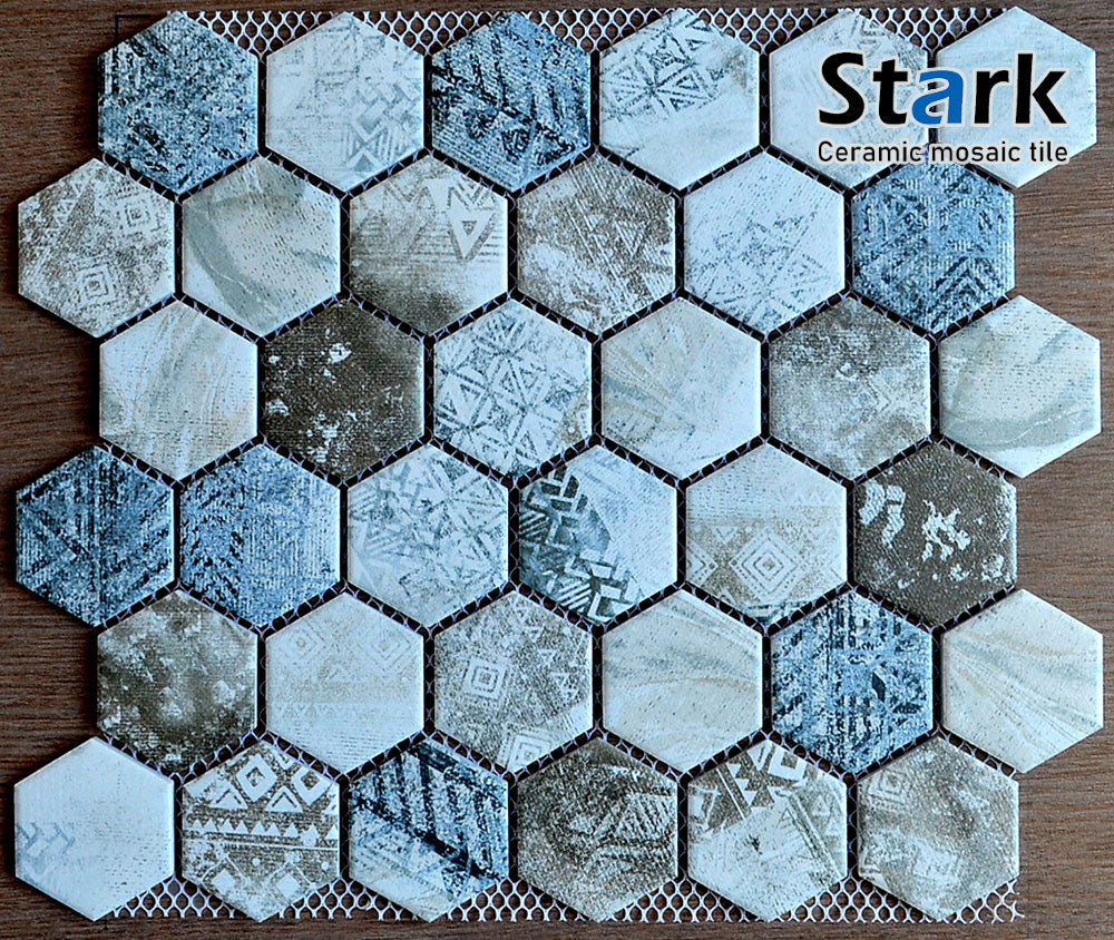 Hexagonal Mosaic Pattern 5159HD51126