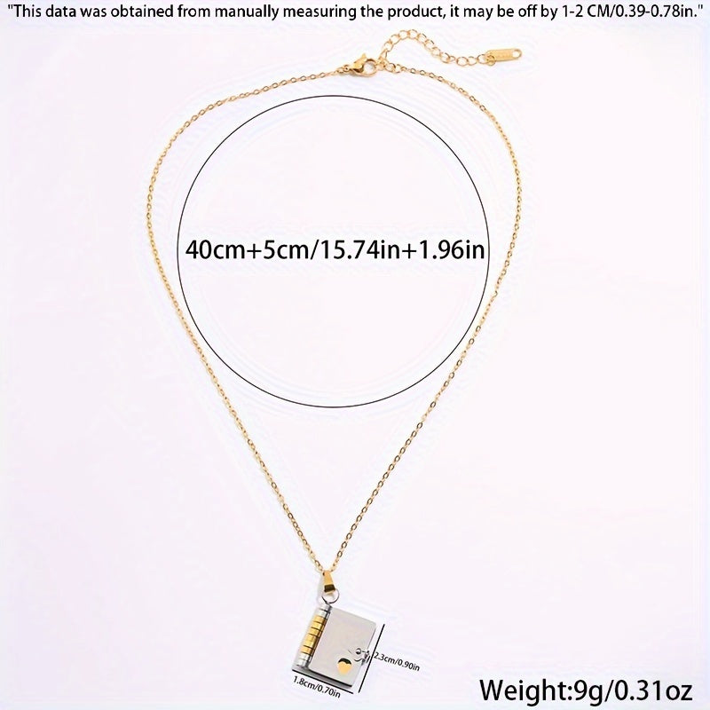 Unisex Elegant Minimalist Gold Plated Stainless Steel Necklace