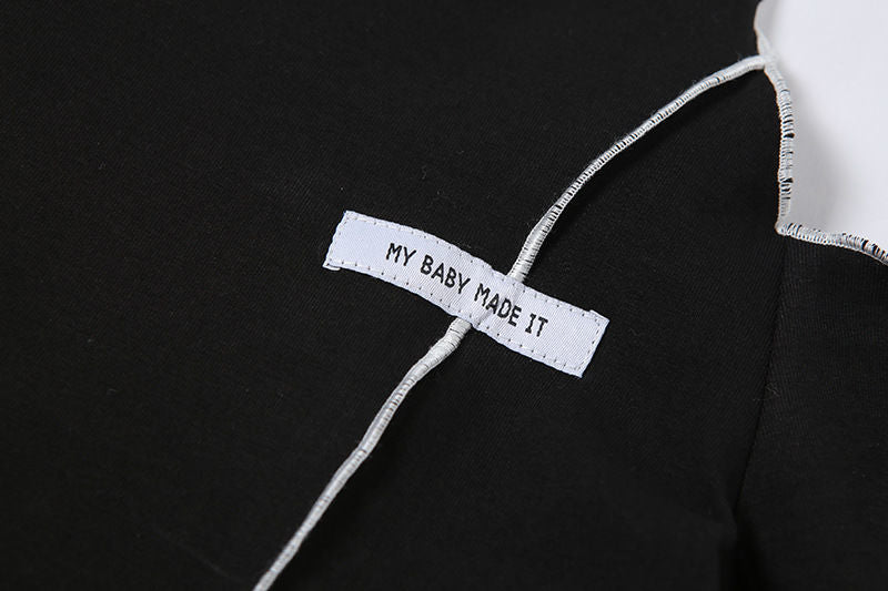 Off Shoulder Hollow Crew Neck T-shirt, Casual Loose Long Sleeve Fashion Summer Slim Bottoming T-Shirts Tops, Women's Clothing - Daisan Mart