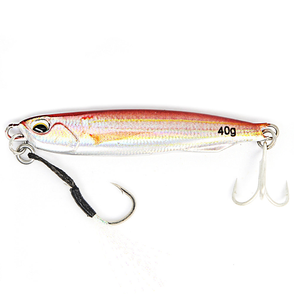 B&U Metal Cast Jig - 3D Printed Spoon Casting Jigging for Saltwater Fishing - 30G/40G/60G Artificial Bait Tackle with Enhanced Durability and Realistic Design - For Fishing Enthusiasts - Ideal Gift for Anglers