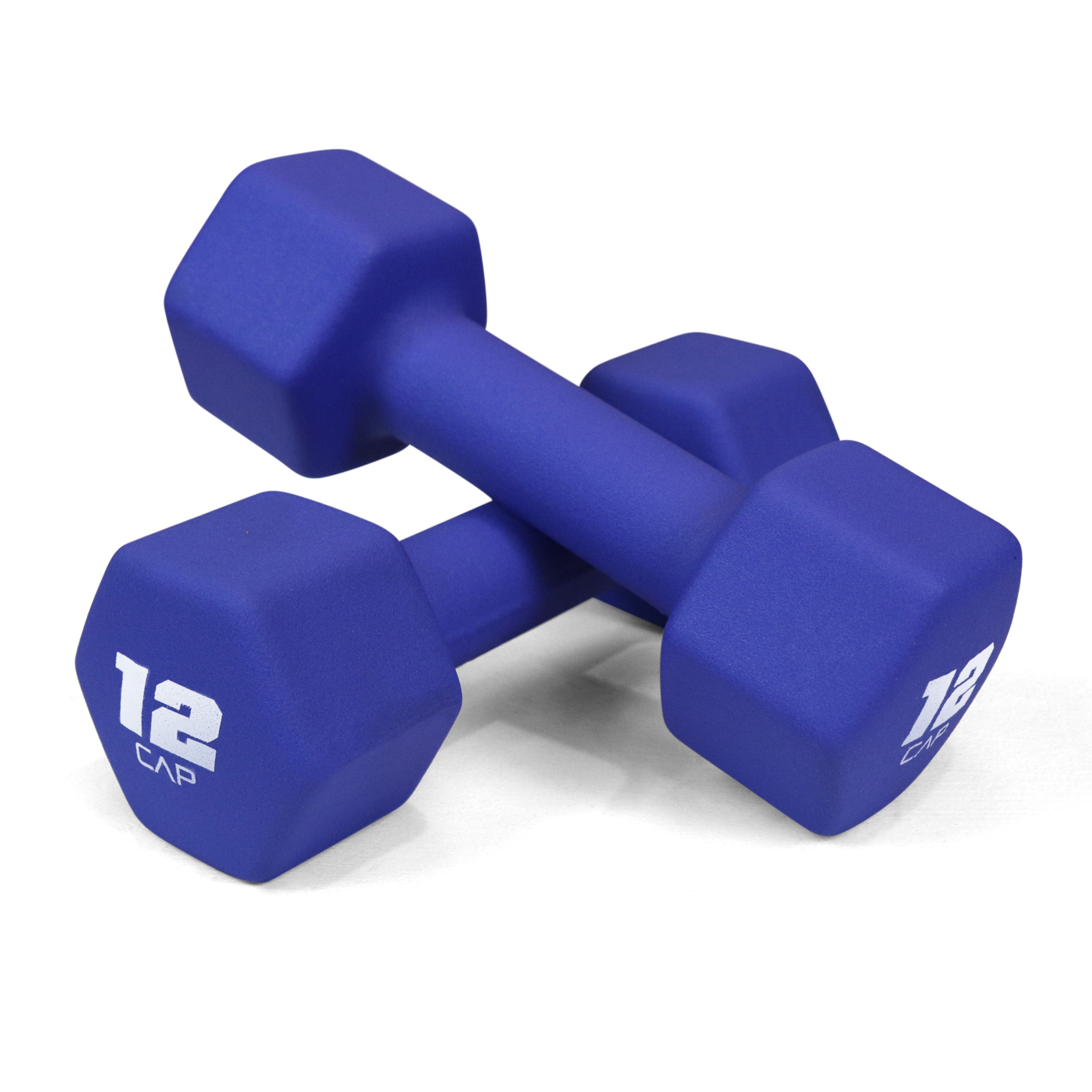 CAPHAUS Neoprene Anti-Slip Dumbbells, Hexagonal Shape