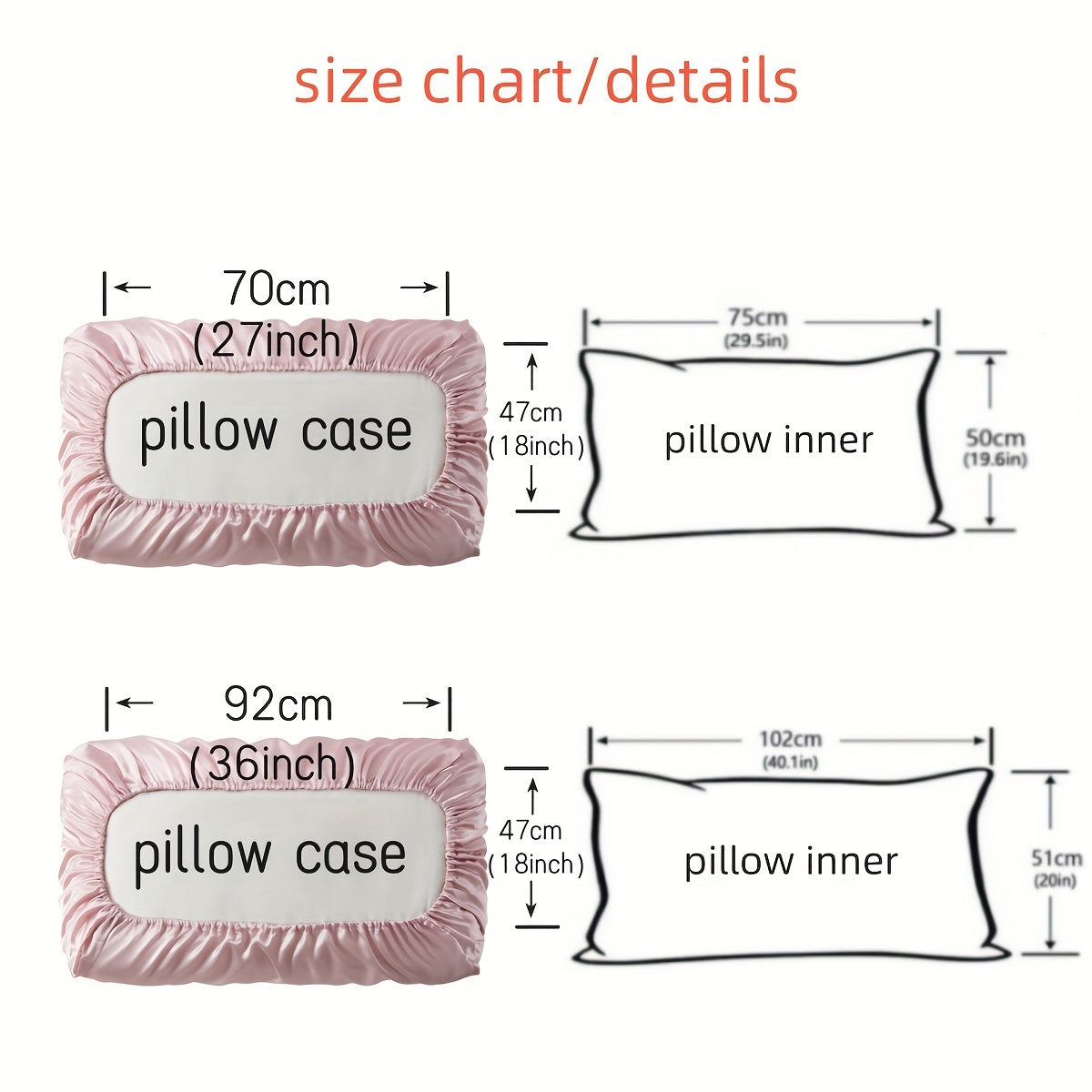 2pcs Soft And Breathable Satin Pillowcase With Elastic Cord - Perfect For A Comfortable Sleep In Your Bedroom - Daisan Mart