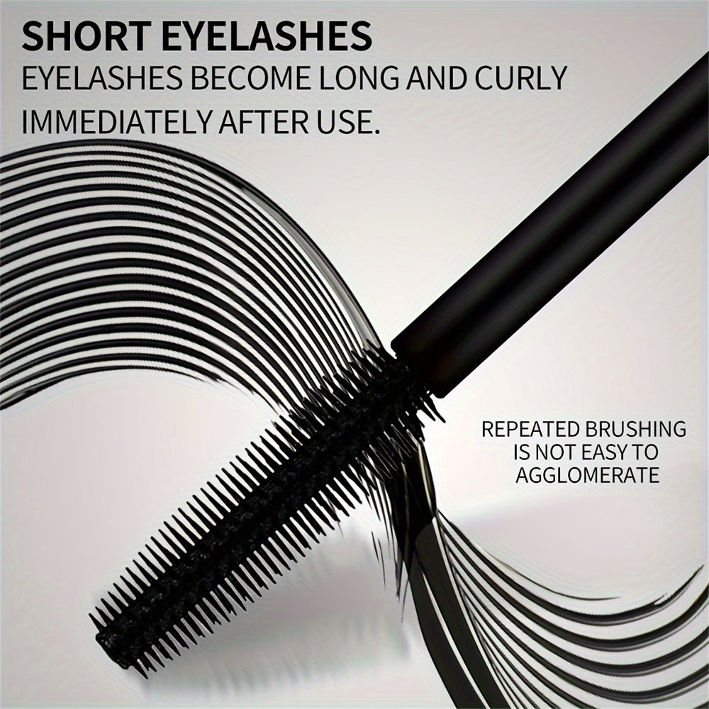 4D Waterproof Mascara - Long &amp; Curly Lashes, Dark Black