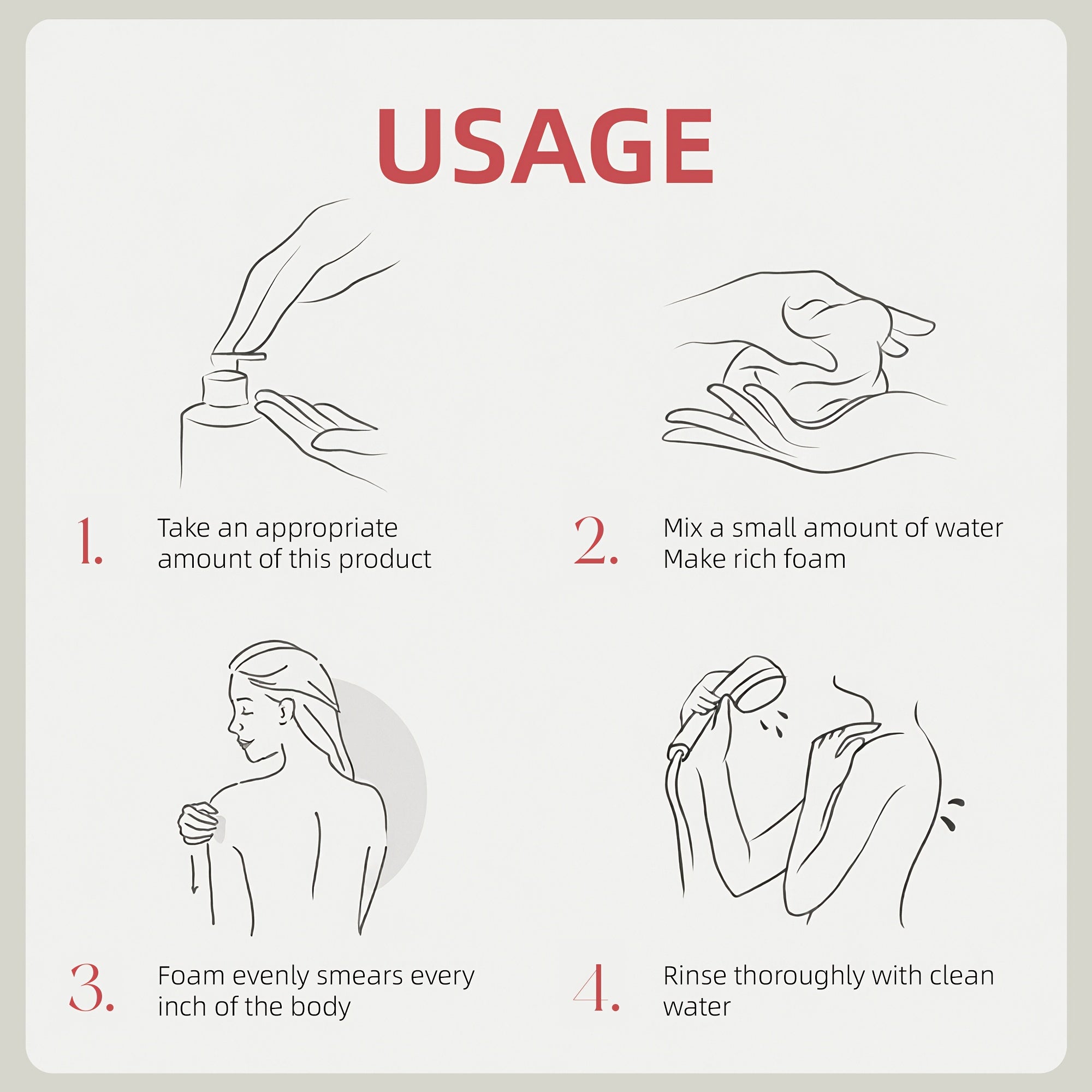 Blithe Time Rose Petal Fragrance Shower Gel*5pcs/set Fragrance Shower Gel Shower Gel, Shea Butter Shower Gel, Shower Gel Beautiful Shower Gel, Moisturizing Shower Gel, Shower Gel for Women, Daily Skincare, Body Cleansing, Ele