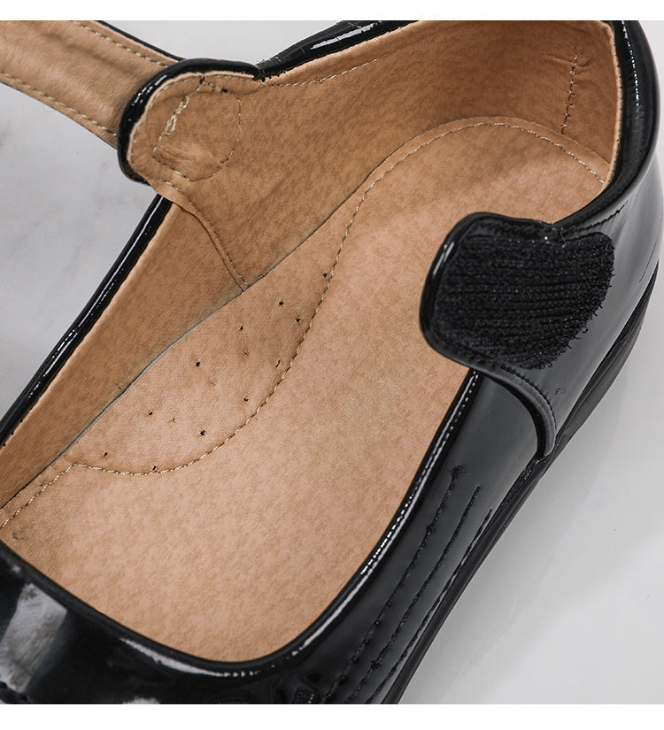 Black Doll Slippers for Girls - Anti-slip Sole, Comfortable