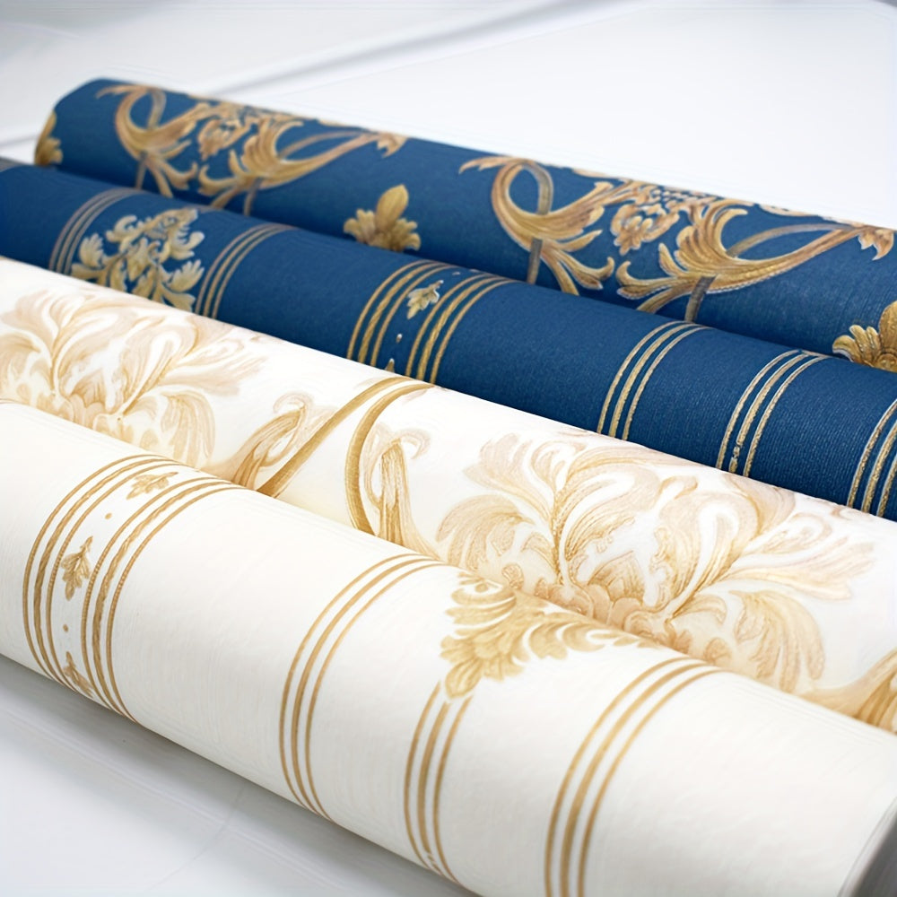 Giấy Dán Tường 3D Họa Tiết Damask Châu Âu Tinh Tế - Daisan Mart