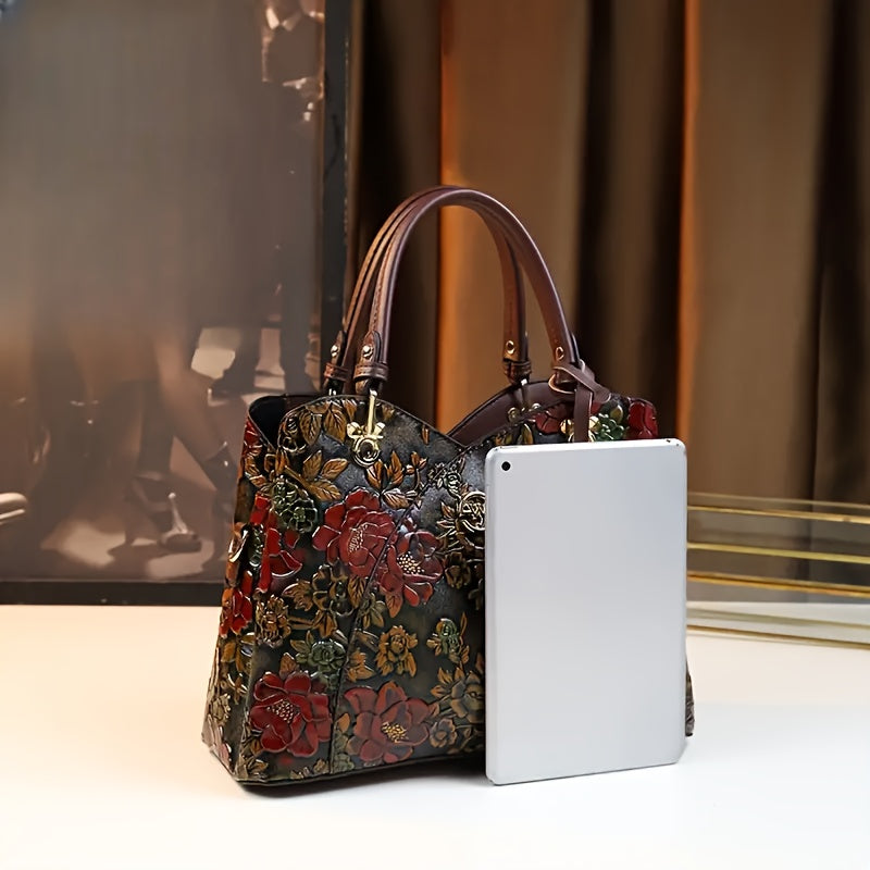 Big Handbag 2024 New Fashion Mother Bag Light Luxury Large Capacity Women Bag Feeling Middle-aged Women Bag - Daisan Mart