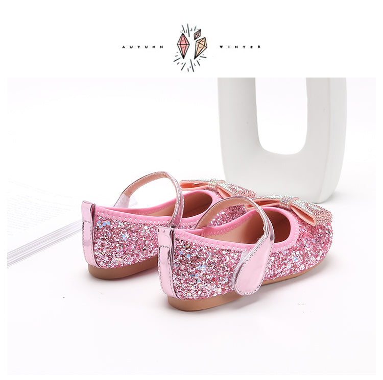 Cute Sparkling Little Girl Princess Doll Shoes