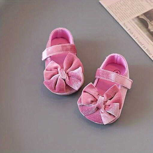 Cute Bow Doll Shoes For Baby Girls To Walk
