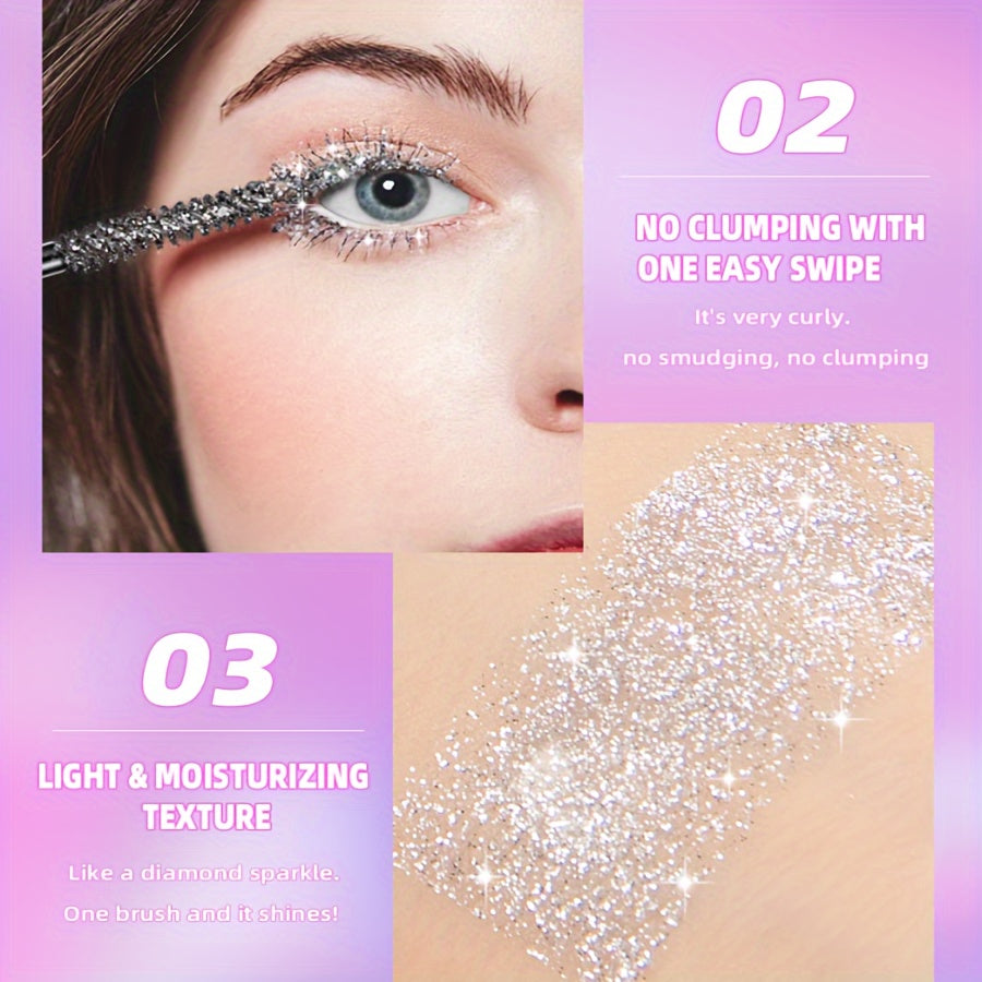 Waterproof Gold Glitter Mascara - Long Lasting, Smudge-Free