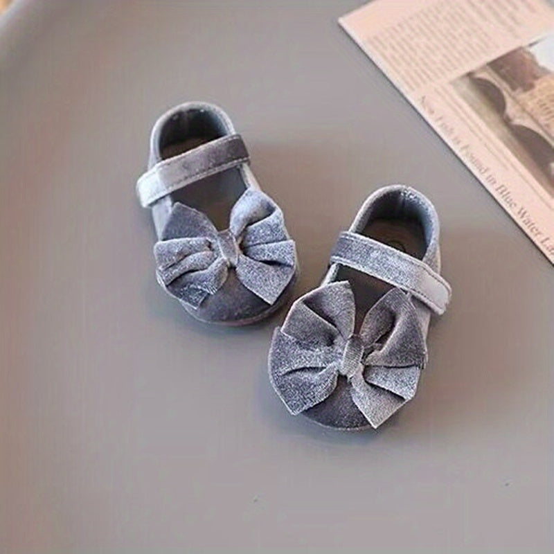 Cute Bow Doll Shoes For Baby Girls To Walk
