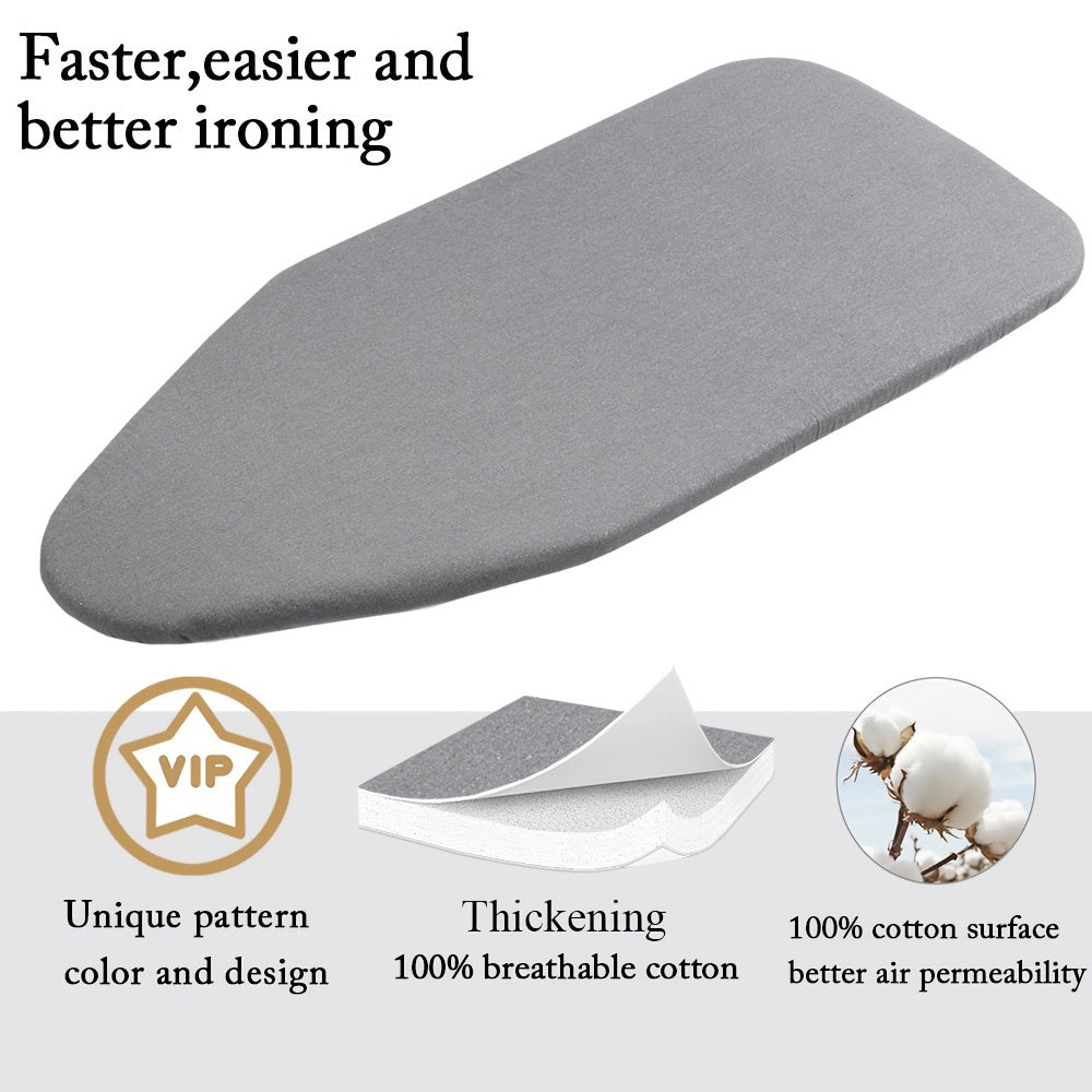 Easy-Fit Extra Thick Mini Ironing Board Cover - Heat-Resistant with Elastic Edge for Smooth Ironing Experience