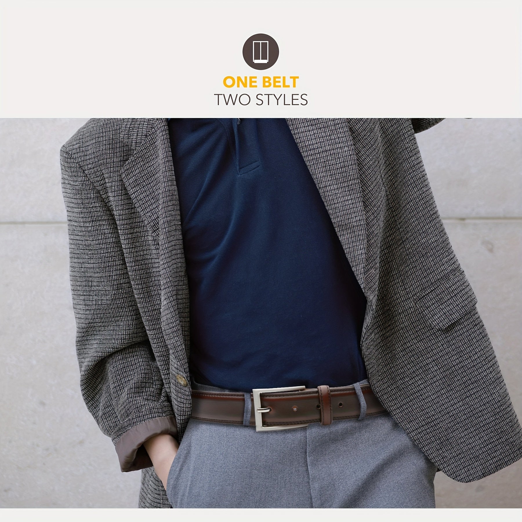 Elegant, Fashionable &amp; Office Men's Leather Belt