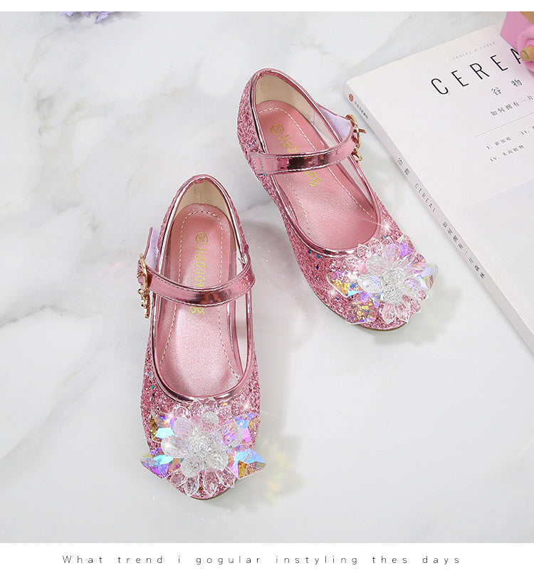 Elsa High Heels Sparkling Floral Feminine Party Shoes