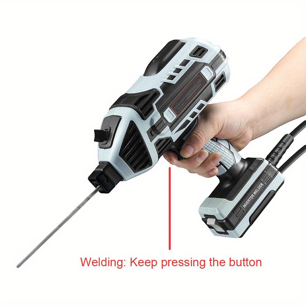 4600W 高效能半自動焊接機 - 110V 手持式電弧焊接機，具有數位智慧電流推力，適合 2.5 毫米電極，專業用途便攜式焊接機