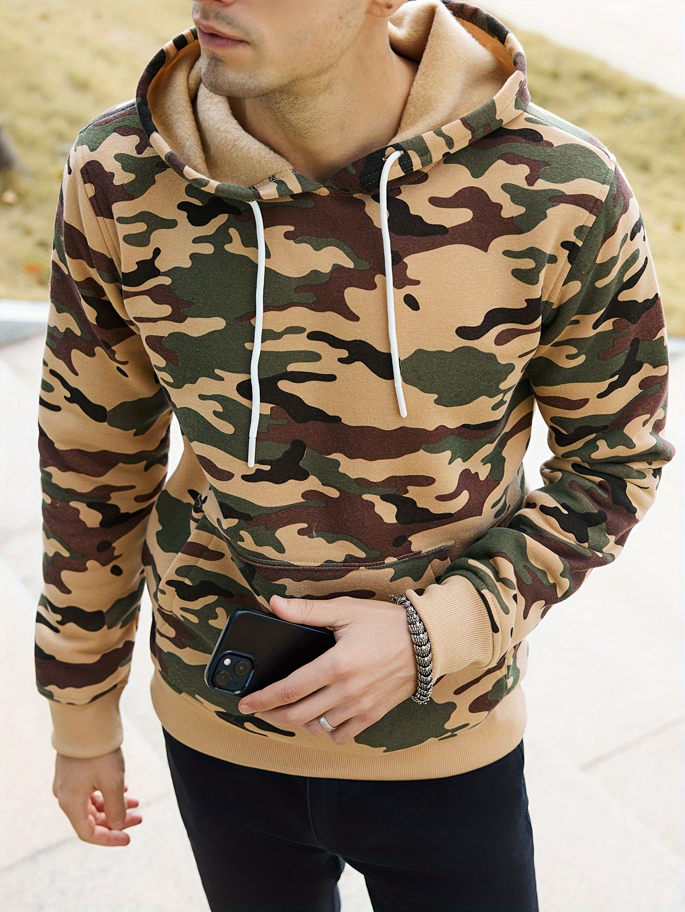 Áo Hoodie Rằn Ri Nam Thu Đông Ấm Áp - Daisan Mart