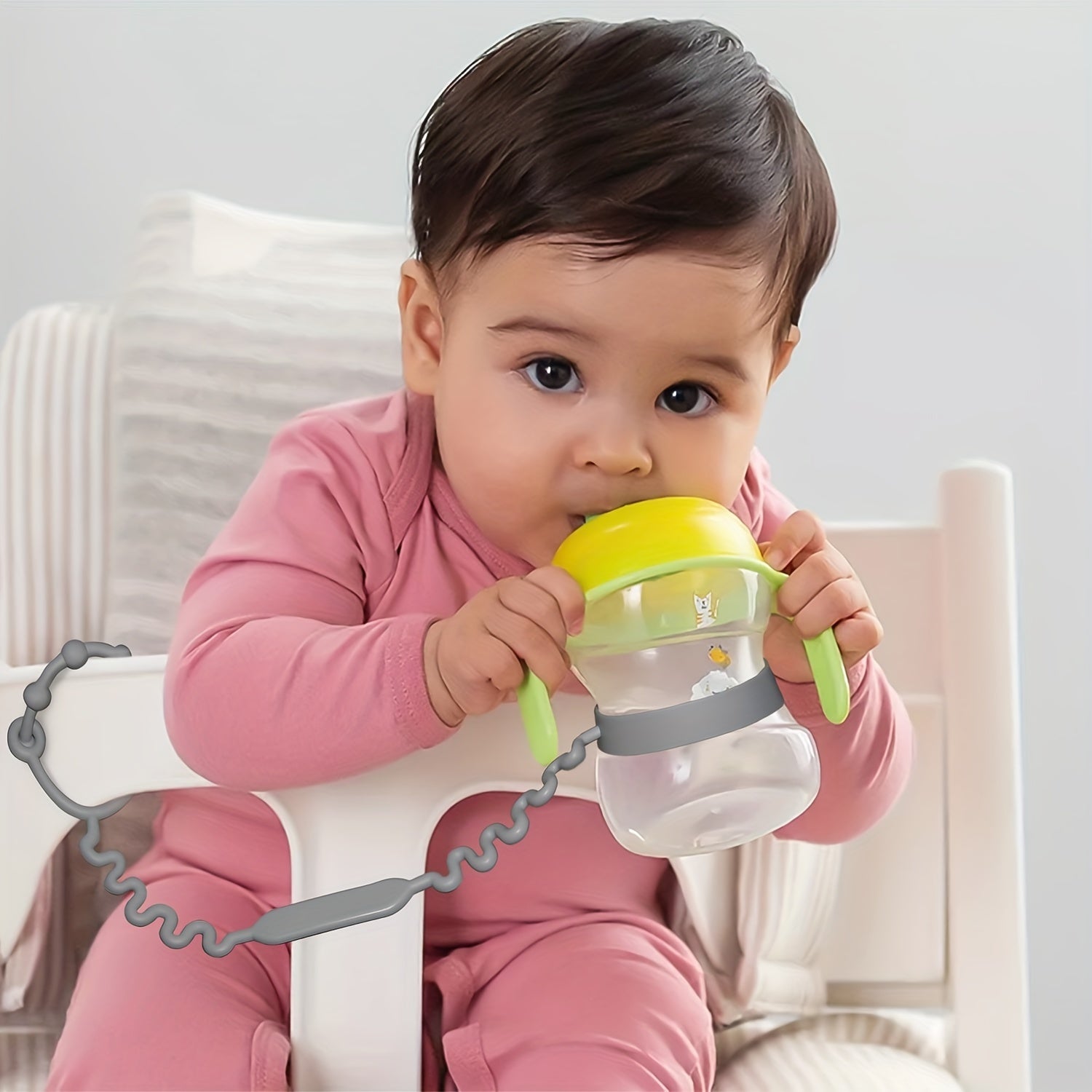 3-Pack BPA-Free Silicone Safety Straps for Babies: Secure Teething, Sippy Cups, & Accessories on Strollers, High Chairs, Car Seats - Daisan Mart