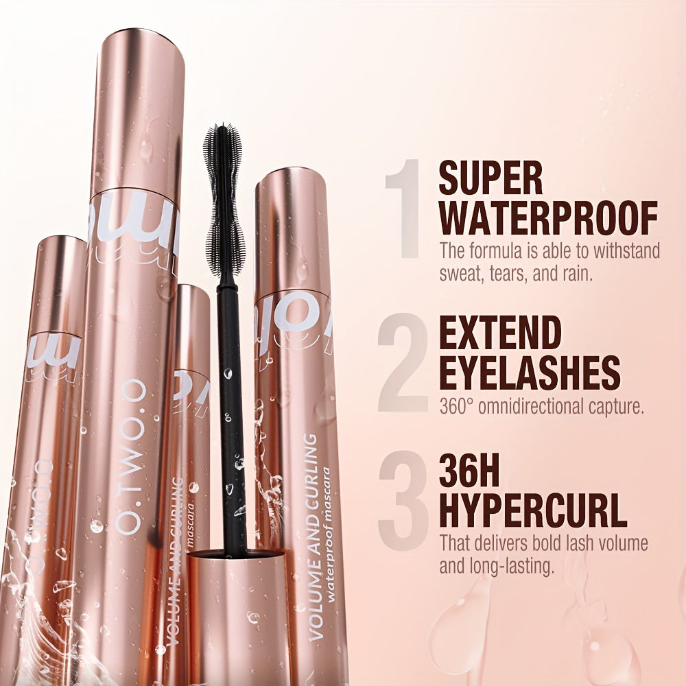 O.TWO.O Waterproof Mascara, 36H Length, Safe For Eyes