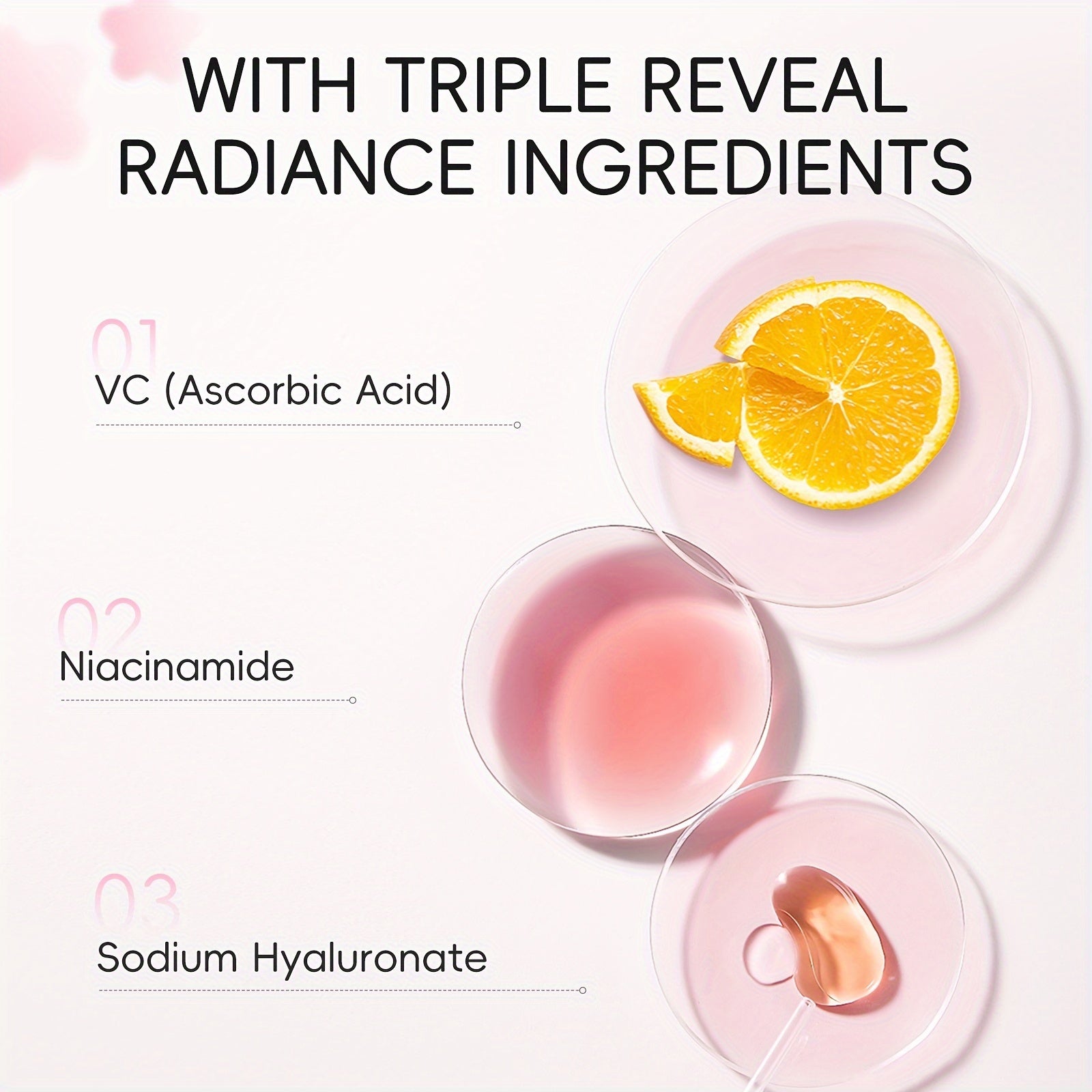 LAIKOU Sakura Cleanser Skin Care Set 3pcs, Face Wash 50g, Serum 0.57oz, Moisturizer 30g, Even Skin Tone, Smooth Fine Lines