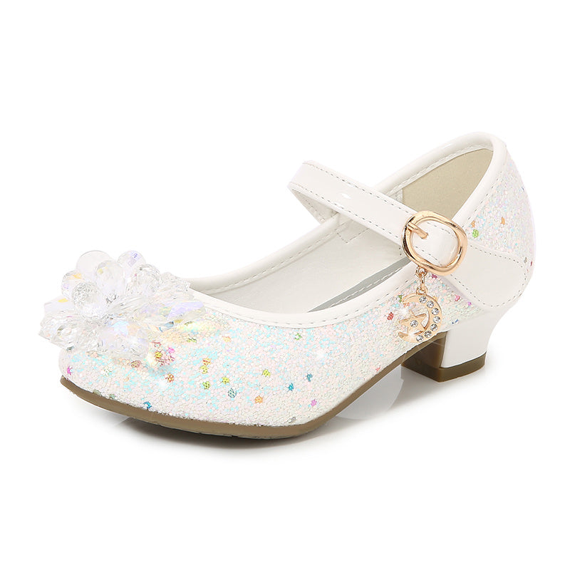 Elsa High Heels Sparkling Floral Feminine Party Shoes