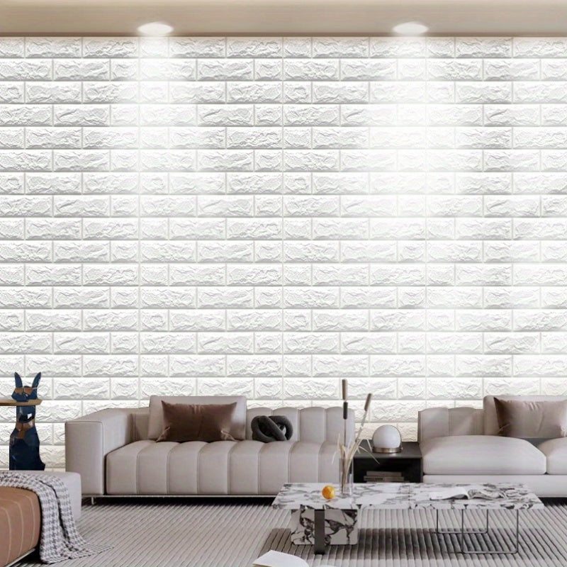 3D Self-Adhesive Waterproof Foam Brick Wallpaper