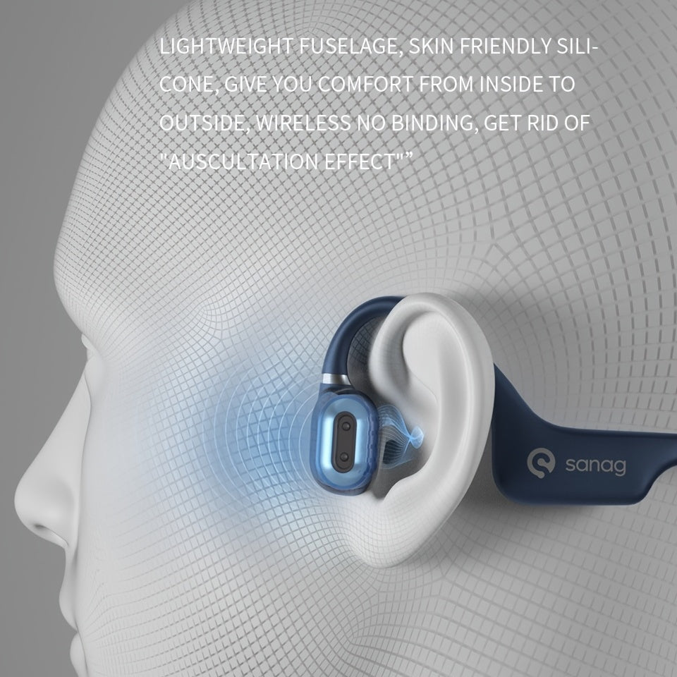 Sanag A5X True Bone Conduction Headphones - Targeting Shao Yin $100+ Bone Conduction - Daisan Mart