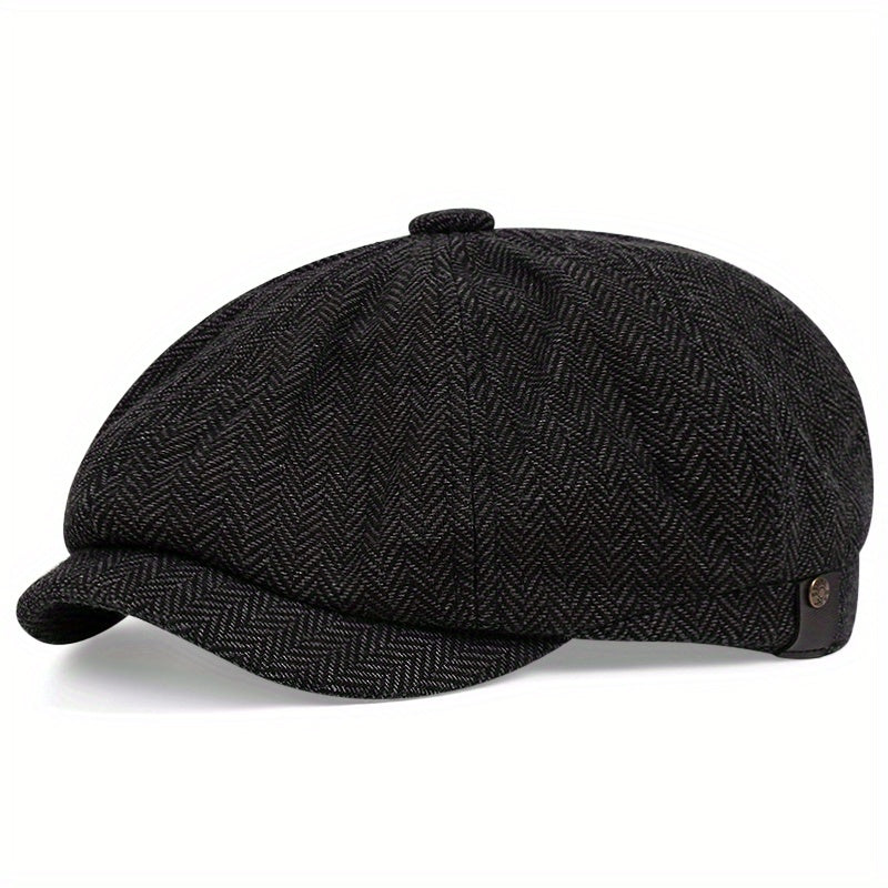 Nón Beret Retro Nam - Mũ Dệt Kim Phong Cách Cổ Điển - Daisan Mart