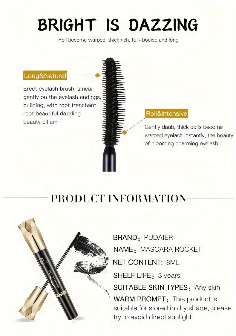 Mascara Pudaier - Mi Dài Tự Nhiên, Không Lem, Bền Lâu - Daisan Mart