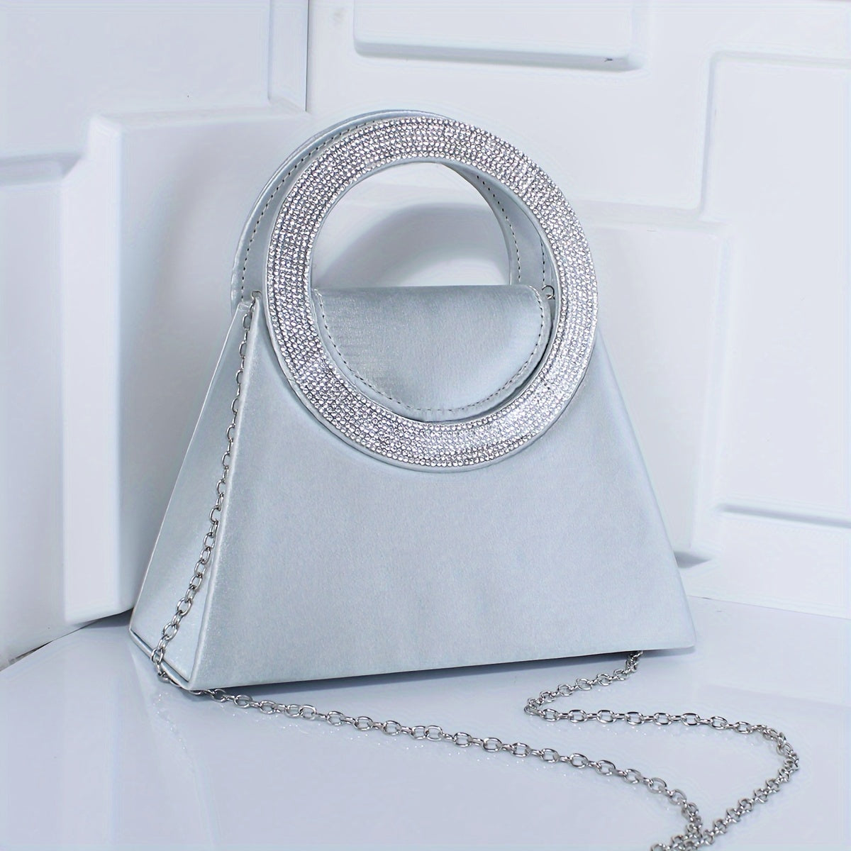 優雅高端水鑽晚會舞會單肩斜挎鏈條包，女士優雅手提包，女士派對包，女士優雅包，特殊場合錢包，正式活動手拿包，迷人斜挎包