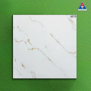 Vietnamese floor tiles, glossy white stone, code 6315, size 600x600mm (4 pieces/box/1.44m2)