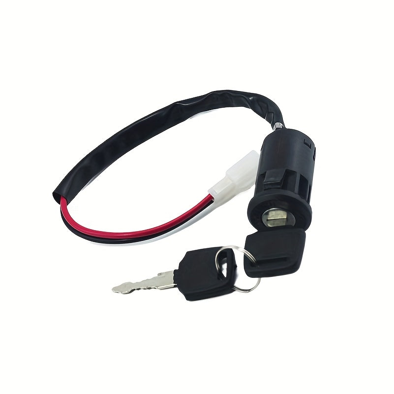 Key for a 2 Wire Plug Ignition Lock Switch Suitable for Motorcycles, Electric Mini Motos, Dirt Bikes, And Go-Karts.