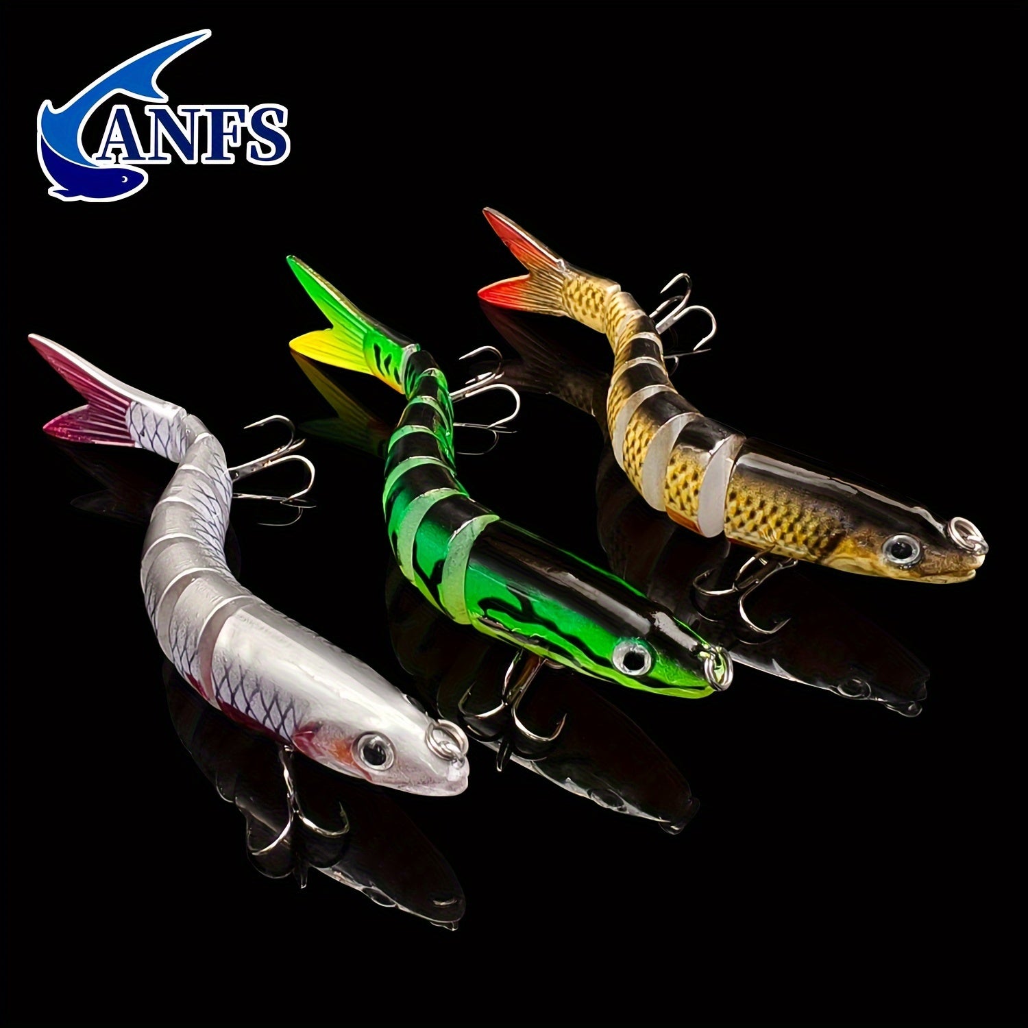 Fishing Lures Multi Jointed Swimbait Crankbait Slow Sinking Bionic Artificial Bait Freshwater Saltwater Trout Bass Fishing Accessories 20g 0.7oz/13.5cm 5.31inch, Trout Lure, Lifelike Bait, Crankbait Design, Precisioncrafted L