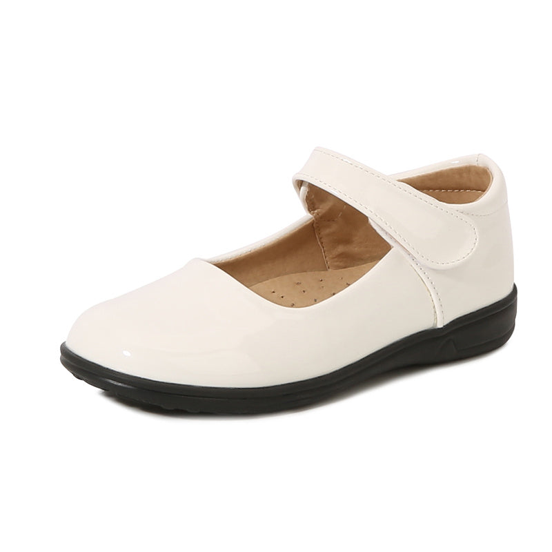 Black Doll Shoes for Girls - Pretty Bow, Anti-Slip, for School