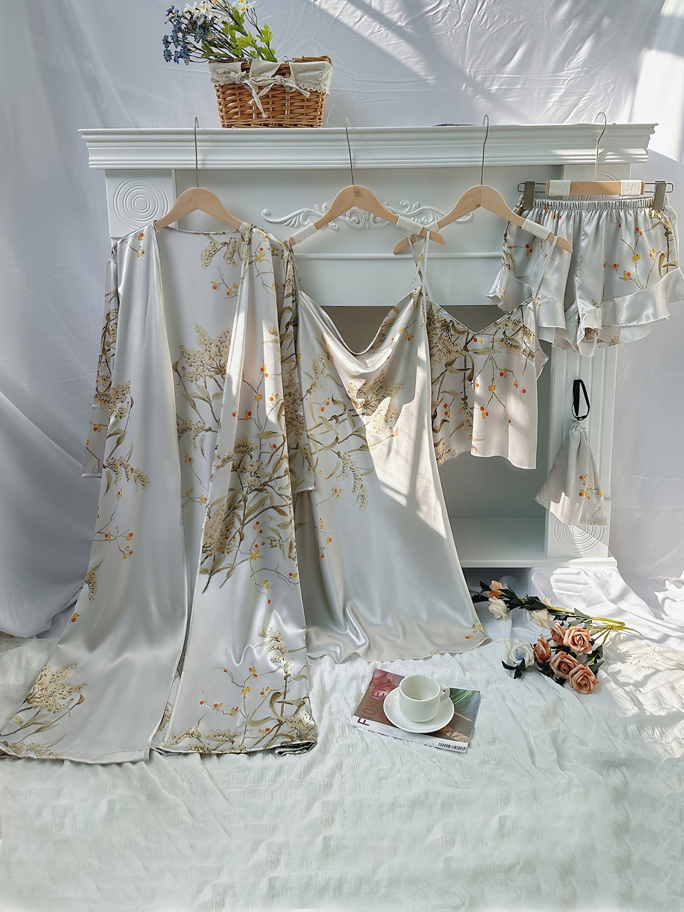 Women's Sleepwear Set with Cute Cherry Print