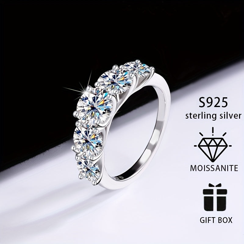 Women's Ring 3.6ct - High-Quality 925 Silver, Luxurious Gift