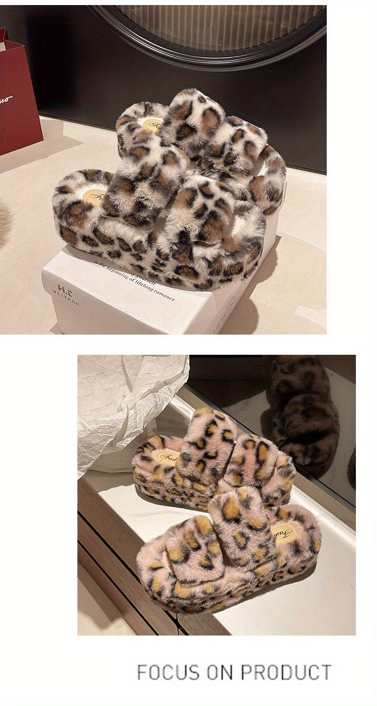 Dép Lông Báo Đế Cao Tăng Chiều Cao Thu Đông 2024