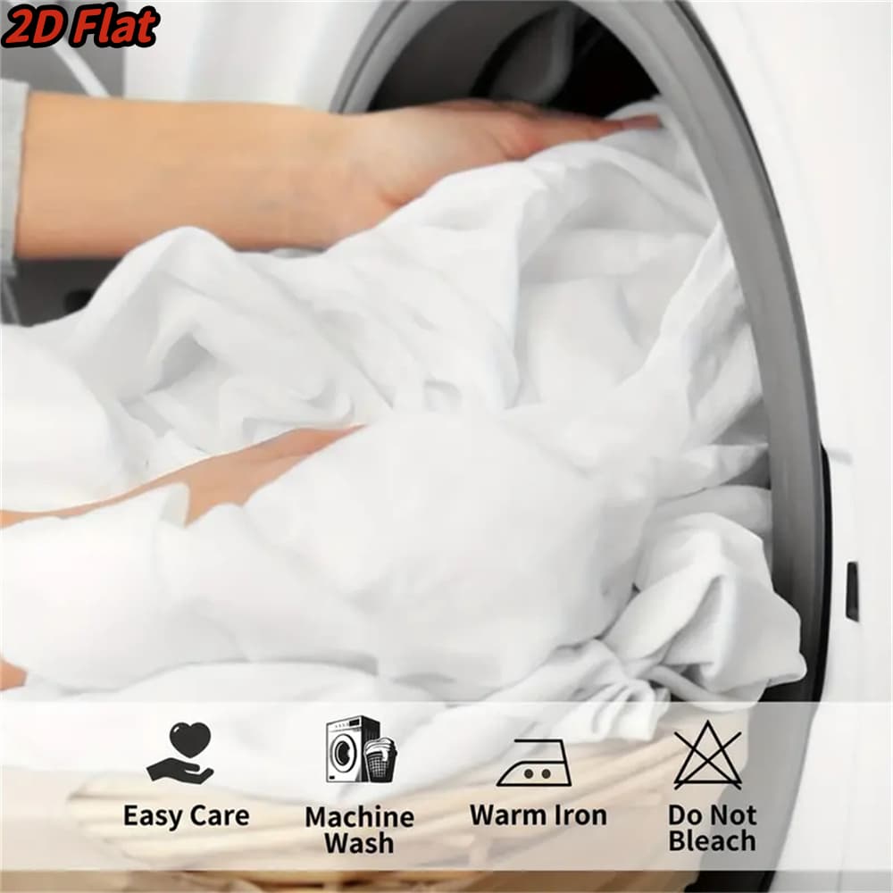 3pcs 2D Flat Christmas Tree Pattern Duvet Cover - Winter Holiday Themed Bedding, Black White Sketch Design, Soft Microfiber Fabric, Zippered Closure, Easy Care Washable Comforter for Bedroom Decor, All-Season 1100% polyester