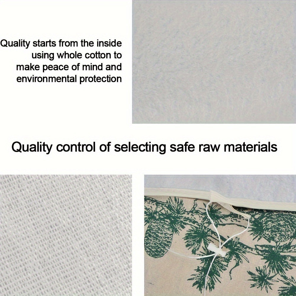 Scratch-Resistant Iron Cover, Green Pine Pattern