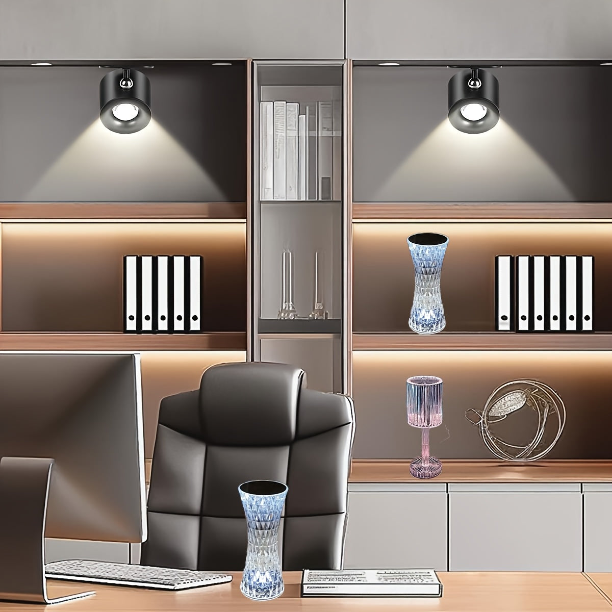 Đèn Ngủ Cảm Ứng Pha Lê - Sạc USB, Đổi Sáng Linh Hoạt