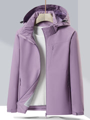 Women's Autumn Winter Windproof Fleece Lined Sports Jacket