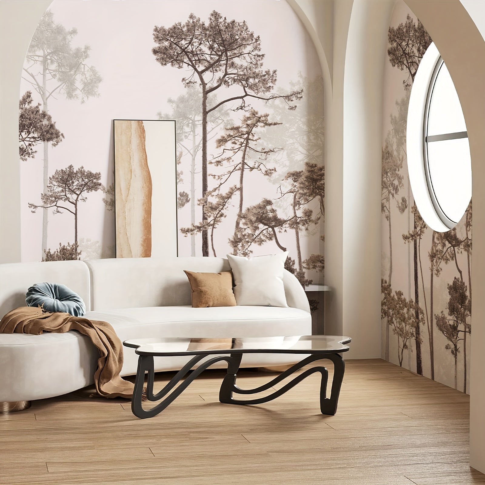 Misty Forest 5 Panels - Wallpaper 375x250CM